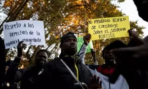 Imagen de archivo de una manifestación antirracista en Madrid.