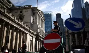 Vista de la sede del Banco de Inglaterra, en la City londinense. REUTERS/Henry Nicholls