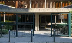 Fachada de la Sede del Tribunal Constitucional, a 23 de septiembre de 2024, en Madrid.