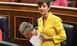 25/09/2024 La ministra de Vivienda, Isabel Rodríguez, en una sesión en el Congreso de los Diputados este mes de septiembre.