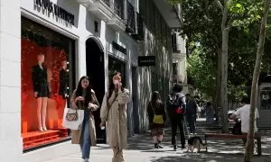 Vista de la zona comercial del barrio de Salamanca, en Madrid. REUTERS/Violeta Santos Moura