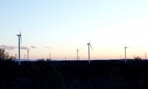 Una imatge del parc eòlic de Vilalba dels Arcs, a la Terra Alta.