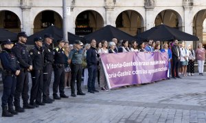 ARCHIVO | Concentración de la corporación municipal contra las agresiones machistas, el pasado 7 de septiembre de 2024, en Vitoria-Gasteiz  (Álava).