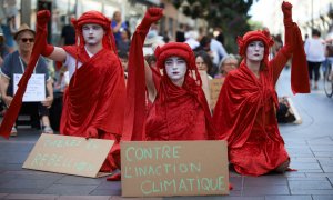 Sentada ecofeminista en Toulouse (Francia), a 16 de septiembre de 2023.