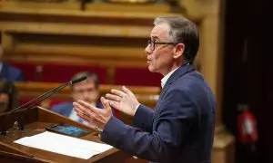 El portaveu del grup parlamentari d'ERC, Josep María Jové, intervé en el debat de política general.