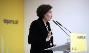 14/10/2024 |  La secretaria general de ERC, Marta Rovira, ofrece una conferencia para hacer balance de su mandato de más de trece años al frente de la dirección del partido.