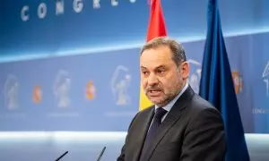 osé Luis Ábalos, durante una rueda de prensa, en el Congreso de los Diputados, a 24 de julio de 2024,