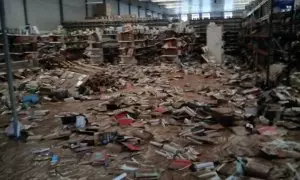 Magatzems de la distribuïdora GEA Llibres, a Riba-roja de Túria.