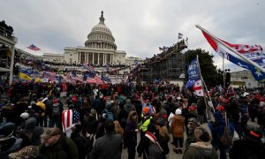 Imagen de archivo de una movilización de seguidores de Donald Trump ante el Capitolio de Estados Unidos