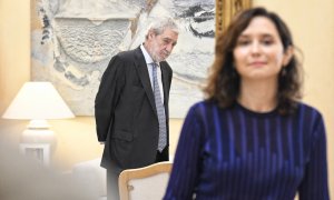 El jefe de Gabinete de Isabel Díaz Ayuso, Miguel Ángel Rodríguez, durante un acto en Madrid.