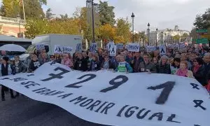 Manifestación residencias Ayuso dimisión