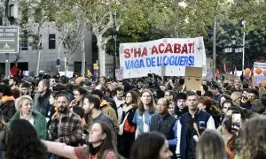 Manifestación alquileres Barcelona