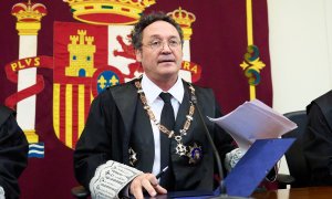 El fiscal general del Estado, Álvaro García Ortiz, en una intervención la toma posesión de la Fiscalía de Cantabria, a 29 de octubre de 2024.