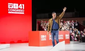 Pedro Sánchez, este sábado en el Congreso Federal del PSOE que se celebra en Sevilla.