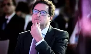 El ministro para la Transformación Digital y de la Función Pública, Óscar López, en el Palacio de Neptuno, a 26 de noviembre de 2024, en Madrid.