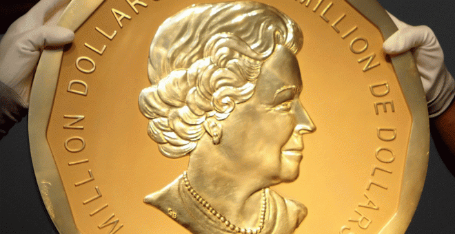 Roban la moneda de oro más grande del mundo de un museo de Berlín