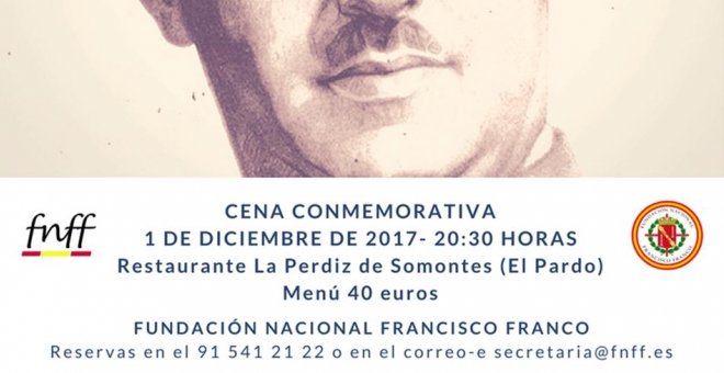 La Fundación Francisco Franco honra al dictador con una cena conmemorativa