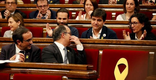 Rovira, Forcadell y Bassa renuncian al escaño para "plantar cara al chantaje judicial"