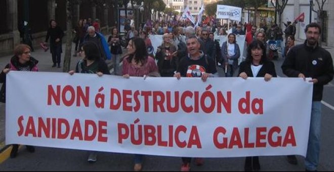 Las plataformas por la defensa de la sanidad pública se manifiestan este miércoles “contra la corrupción sanitaria” de Feijóo