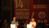 Toxo y Méndez "no conciben" un fracaso de la huelga