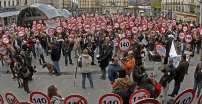 Protesta ciudadana contra el límite de velocidad