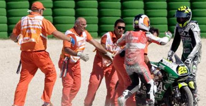 Iannone, tras tirar a Espargaró: "Me da asco, los españoles son así"