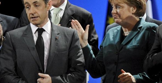 Merkel y Sarkozy tratarán de superar divergencias en una cena de trabajo