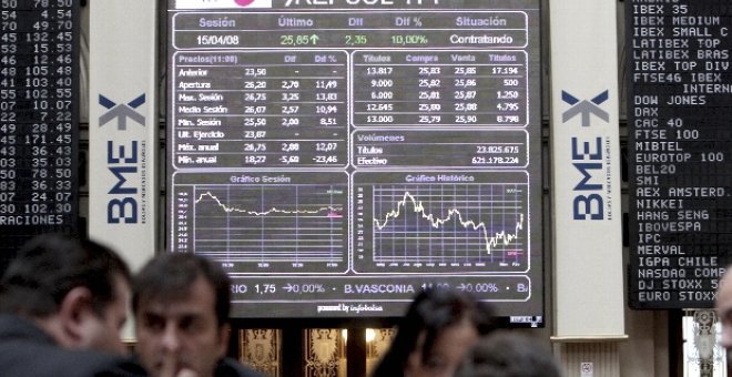 La Bolsa incrementa las subidas a mediodía y el Ibex toca los 13.600 puntos