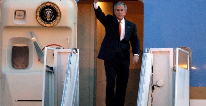 Bush llega a Alemania en la gira de despedida de sus aliados europeos