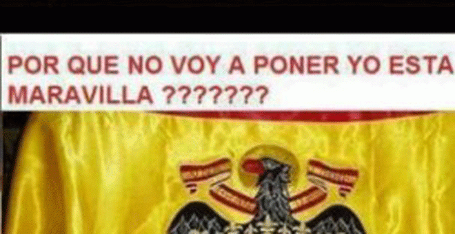 Un concejal sevillano del PSOE hace apología de la bandera franquista en Facebook