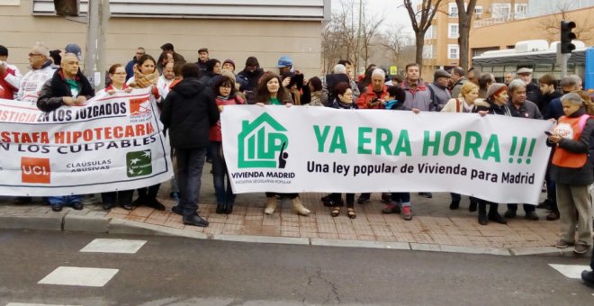 El movimiento por la vivienda de Madrid se moviliza para que su ILP se debata en la Asamblea