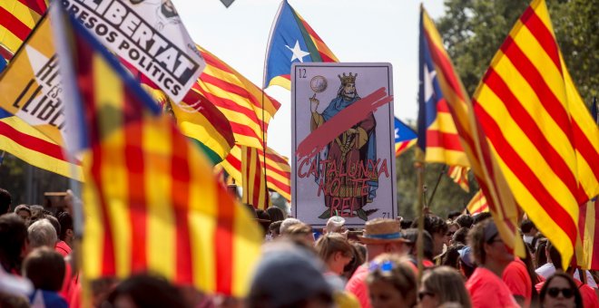 La mayoría de la población cree que el rey jugó un papel negativo en Catalunya