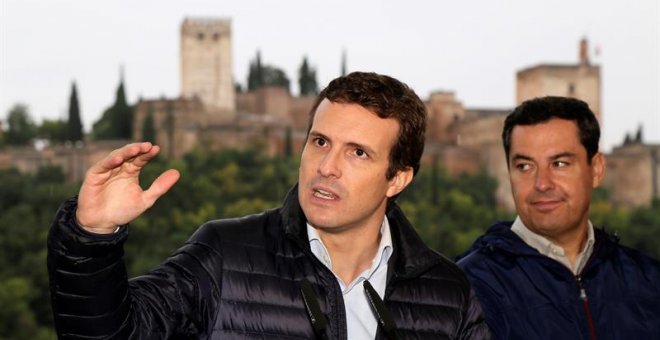 Casado endurece la campaña de los comicios en Andalucía