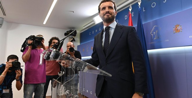 Casado ofrece sus votos a Vox y Cs para que estén representados en la Mesa del Congreso