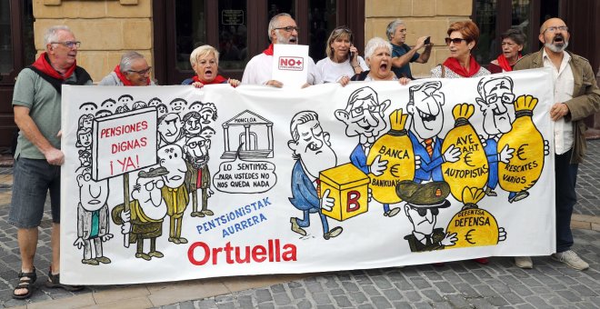Pensionistas vascos emprenden la marcha a Madrid: “Necesitamos un gobierno de progreso”