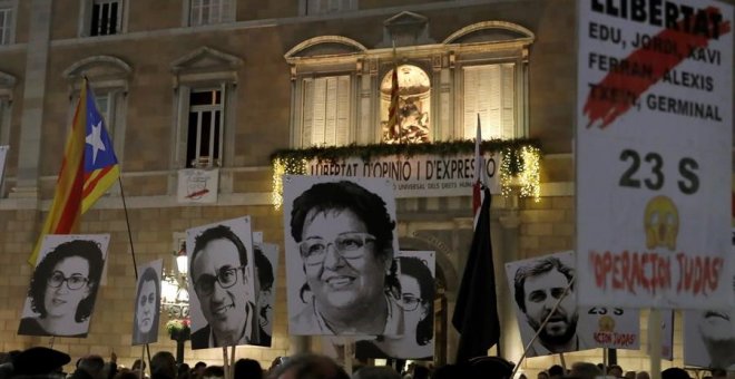 Concentracions de suport al president Quim Torra arreu de Catalunya