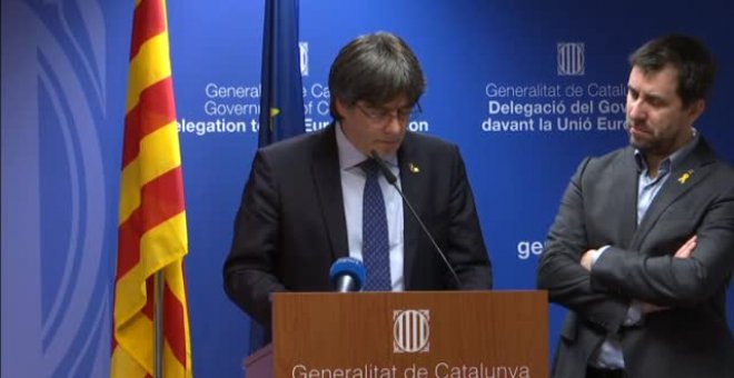 Puigdemont: "La justicia española tiene secuestrado a un eurodiputado"