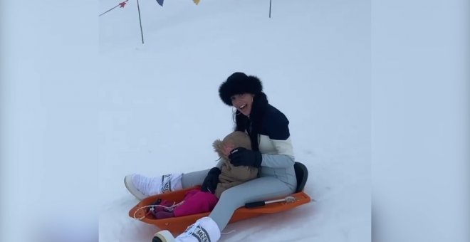 Georgina Rodríguez disfruta de sus vacaciones de la nieve