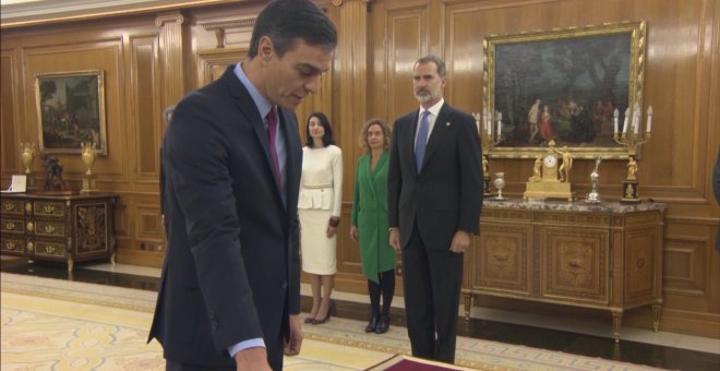 Sánchez comunicará el domingo al Rey la lista de ministros