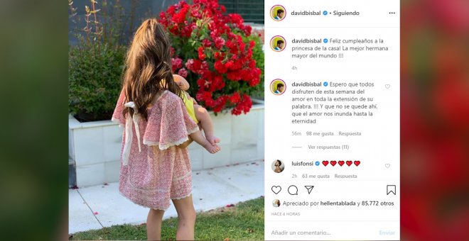 David Bisbal y Elena Tablada desean feliz cumpleaños a su hija Ella