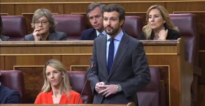 Casado a Sánchez: "Aún está a tiempo de rectificar y si lo hace tendrá nuestra mano tendida"