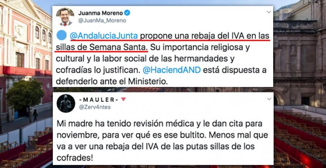 La nueva 'conquista social' que persigue el Gobierno andaluz: bajar el IVA a? las sillas de Semana Santa