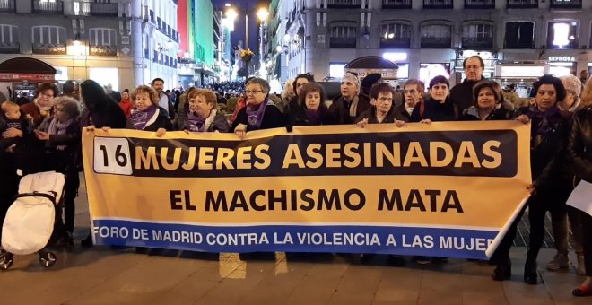 Concentración en Madrid contra la violencia de género