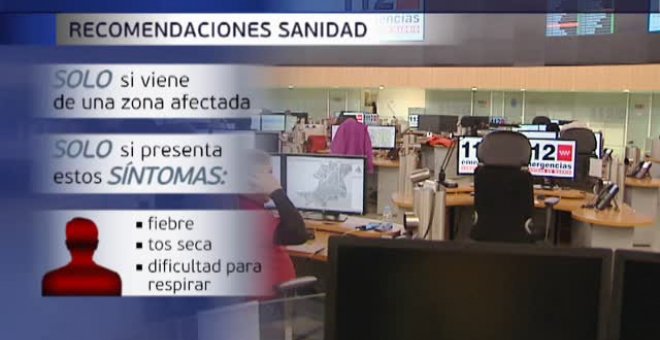 Sanidad recomienda no acudir al hospital si no se presentan síntomas aunque se venga de una zona de riesgo