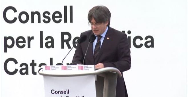 Puigdemont: "No nos pararemos ni nos pararán"