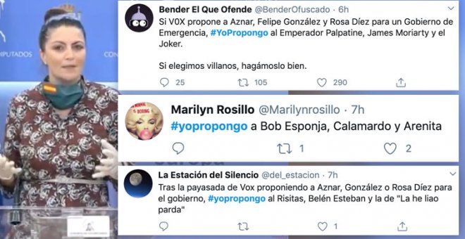 Vox propone a Aznar, Felipe González o Rosa Díez al frente de un "Gobierno de emergencia" y los tuiteros lanzan sus propuestas