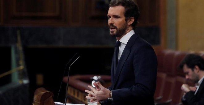 Casado presume de ser el líder de la oposición más generoso de la democracia tras un discurso cargado de críticas