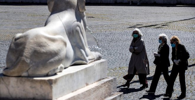 Italia registra 260 fallecidos, la cifra más baja de las últimas seis semanas