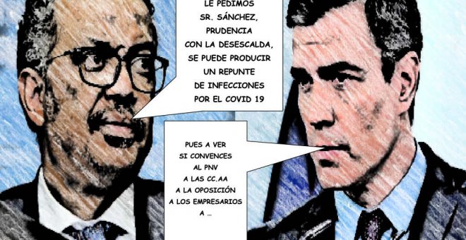 Sánchez y la "cogobernanza" vs la OMS y la prudencia