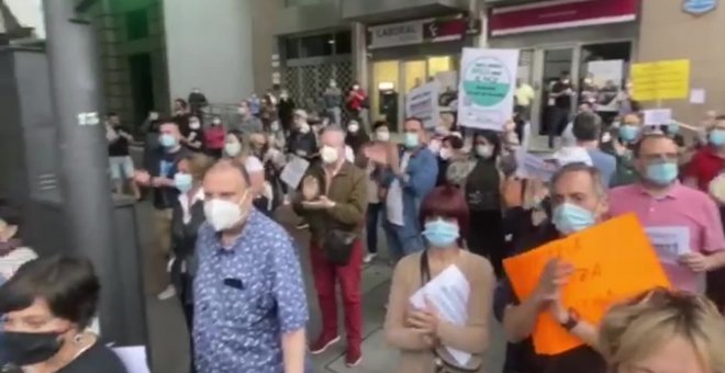 Manifestación en Bilbao en defensa de la hostelería